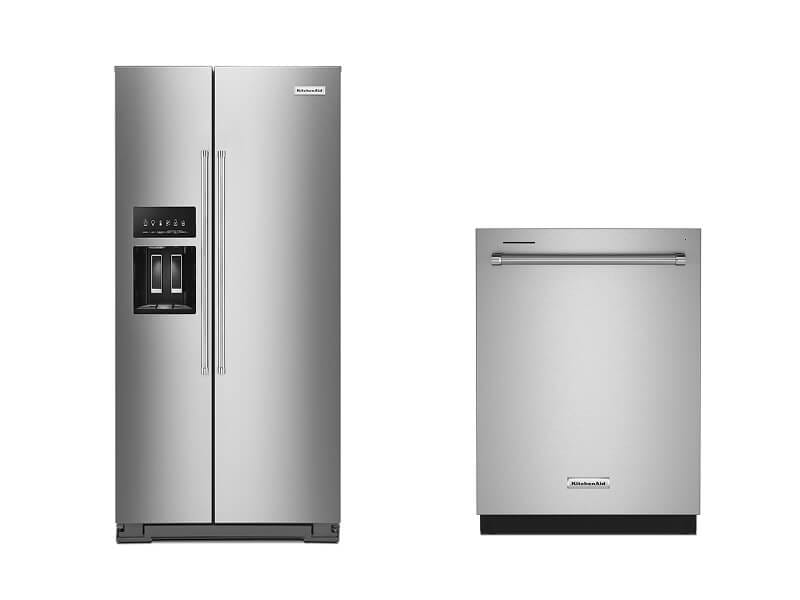 Counter-Depth Side-by-Side Refrigerator, Third Level Utensil Rack Dishwasher